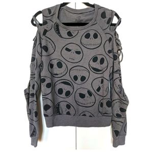 Nightmare Before Christmas Pullover Shred Sleeves